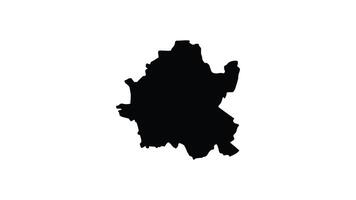 animation that forms a map of Wolverhampton in England video