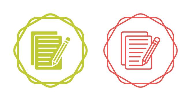 icono de vector de edición de documento