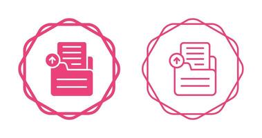 Document Upload Vector Icon