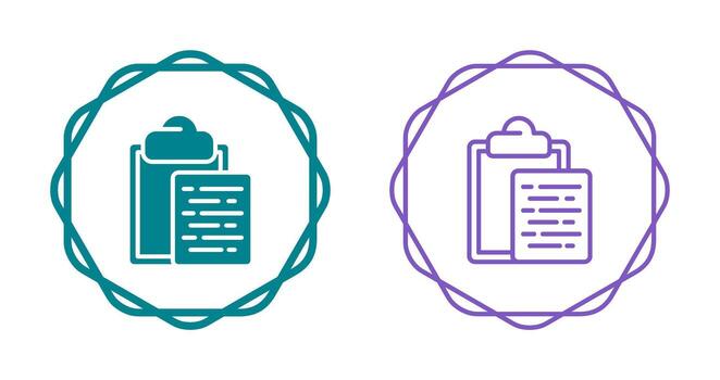 Document Paste Vector Icon