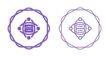 Cluster Server Vector Icon