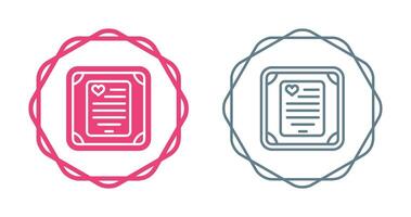 Love poem in a frame Vector Icon