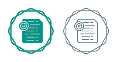 Document Insert Emoji Vector Icon