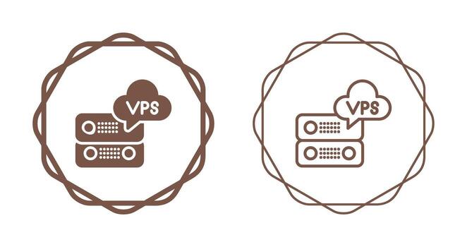 VPS Hosting Vector Icon