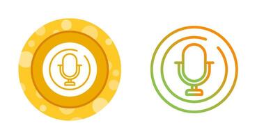 Microphone Circle Vector Icon