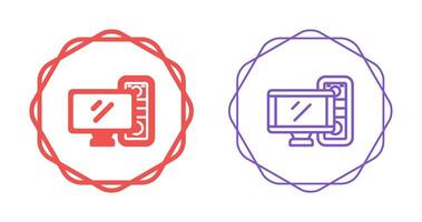 icono de vector de computadora