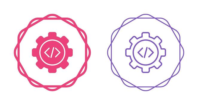 icono de vector de codificación