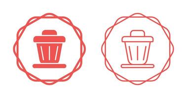 Trash bin Vector Icon