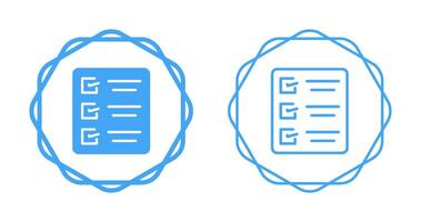 icono de vector de lista de tareas