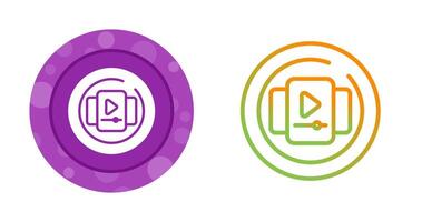 Video Gallery Circle Vector Icon
