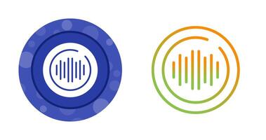 Audio Spectrum Circle Vector Icon