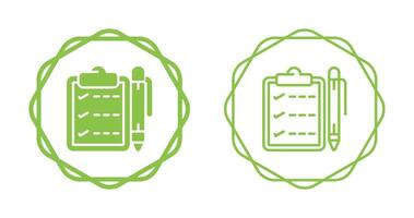 Notepad with pen Vector Icon