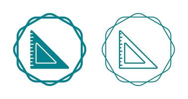 Triangular Ruler Vector Icon