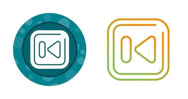 Previous Track Square Vector Icon