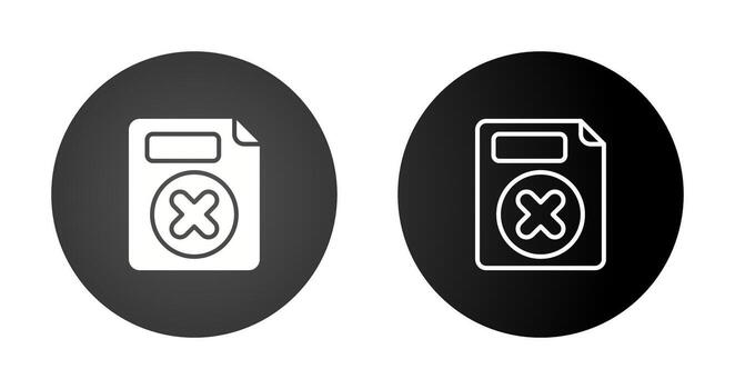 Eliminar botón vector icono