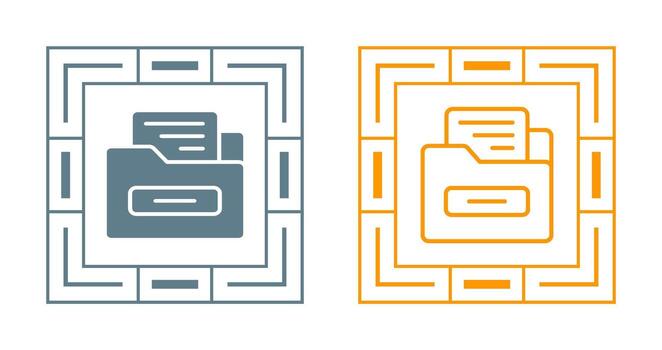 icono de vector de carpeta de archivo