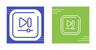 Video Next Track Square Vector icon