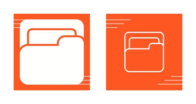 icono de vector de carpeta