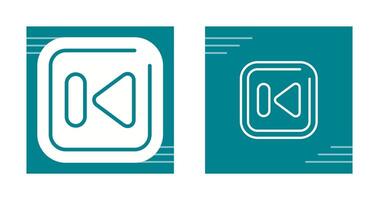 Previous Track Square Vector Icon