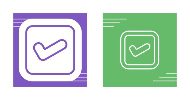 icono de vector de casilla de verificación