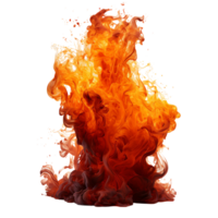AI generated Fiery Element A Mesmerizing Blaze Illuminating the Night Wildfire Danger png