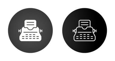 Typewriter Vector Icon