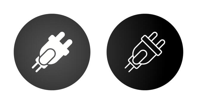 icono de vector de enchufe