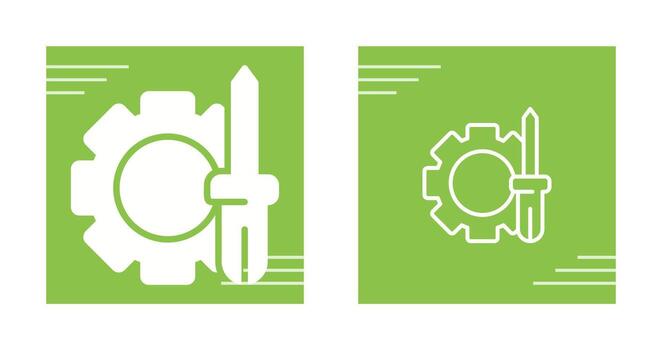 icono de llave inglesa vector