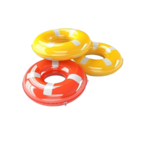 AI generated Pool floaties isolated on png background