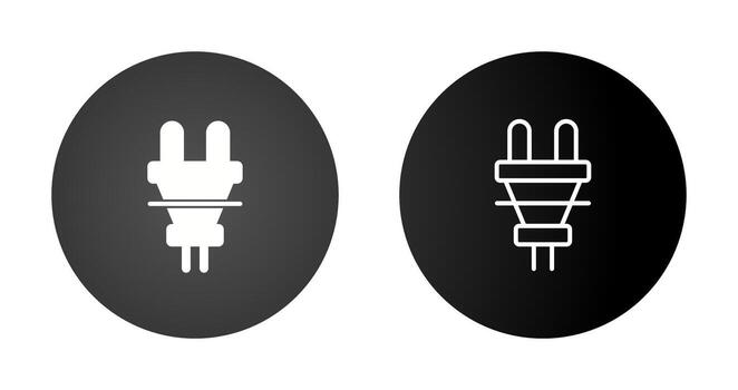 icono de vector de enchufe