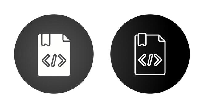icono de vector de codificación
