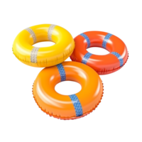 AI generated Pool floaties isolated on png background