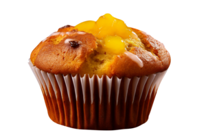 ai genererad mango muffin isolerat på png bakgrund