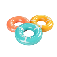 AI generated Pool floaties isolated on png background