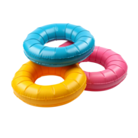 AI generated Pool floaties isolated on png background