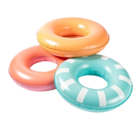 AI generated Pool floaties isolated on png background