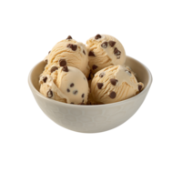 ai generado chocolate chip helado aislado en png antecedentes