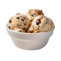 AI generated Chocolate vanilla Ice-cream isolated on png background