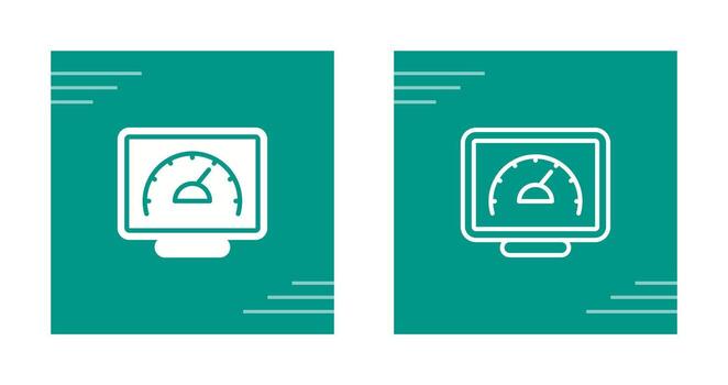icono de vector de computadora de escritorio