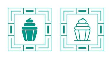 icono de vector de cupcake