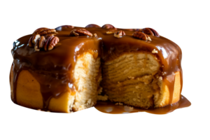 AI generated Coffee cake isolated on png background