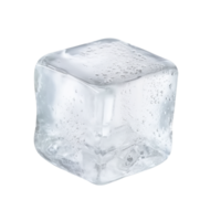 AI generated Ice-cubes isolated on png background