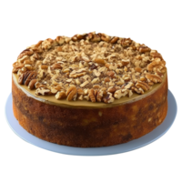 AI generated Nuts cake isolated on png background