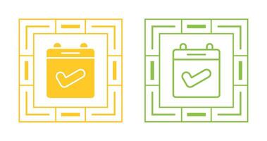 Calendar Check Vector Icon