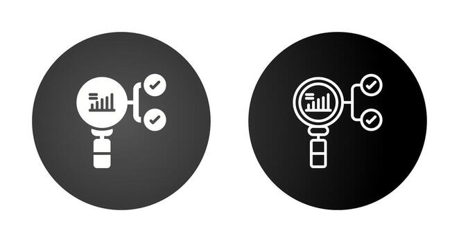 preceptivo analítica vector icono