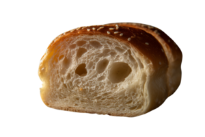 AI generated Fresh bread isolated on png background