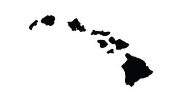 animation forming a map of the state of Hawaii video