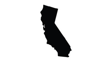 animation forming a map of the state of California video