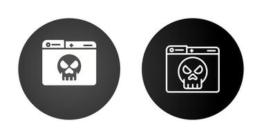 oscuro web vector icono