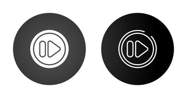 Fast Forward Button Vector Icon